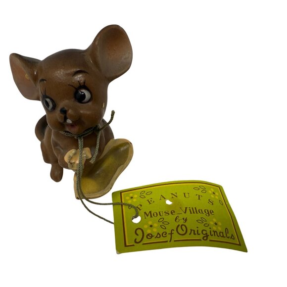Vintage Josef Originals Mouse Village Figurine PEANUTS Mice Kitsch MCM - Picture 2 of 6